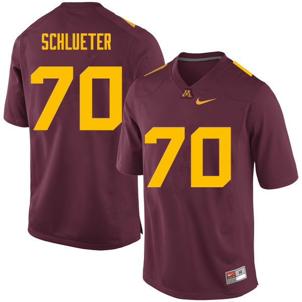 Men #70 Sam Schlueter Minnesota Golden Gophers College Football Jerseys Sale-Maroon